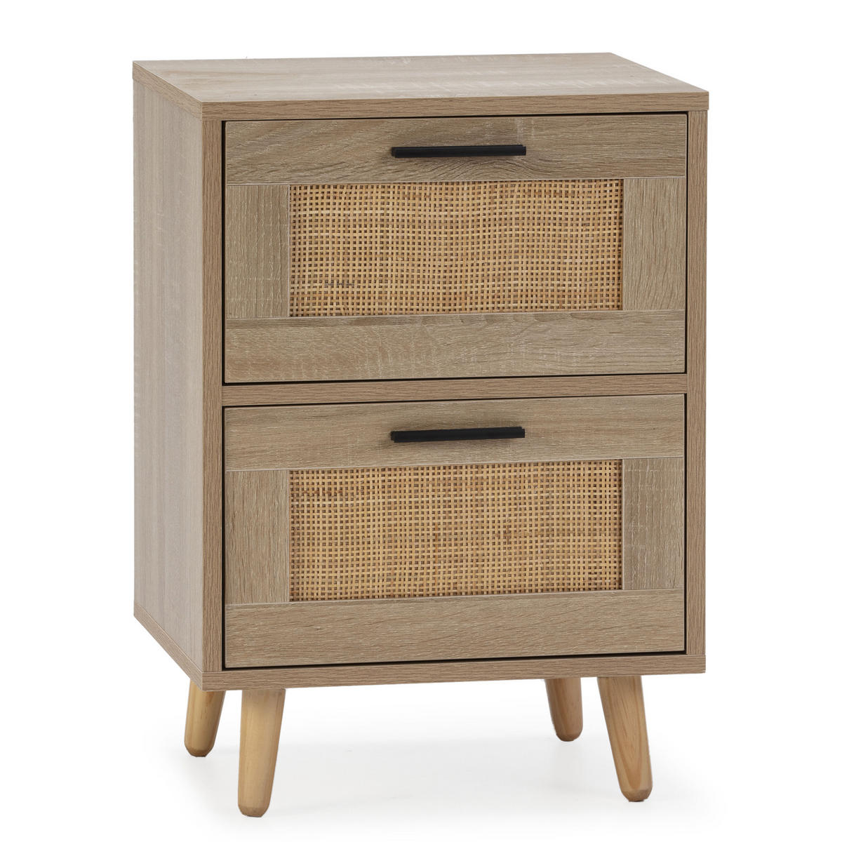 NACHTTISCH Dalia 2 Schubladen - Eichefarben, Holz/Holzwerkstoff (40/56/34cm) - VS Venta-stock