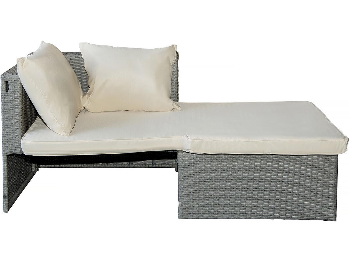 GARTENSITZGRUPPE diya Grau - Ecru, Kunststoff - Habitat Garten