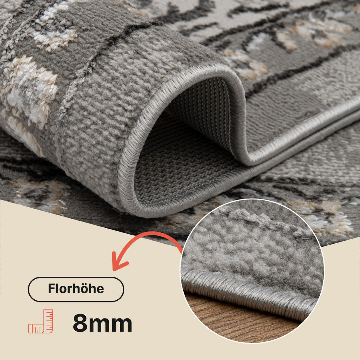 TEPPICH ARES Dunkelgrau 300/400 cm - Dunkelgrau, Textil (300/400cm) - Tapiso