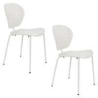 ESSZIMMERSTUHL The Ocean Chair Weiß - 2 er Set - Weiß, Kunststoff (43/85.5/55cm) - Zuiver