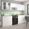 KÜCHENZEILE LECO 260 weiss matt - Weiß, Holzwerkstoff (260/82/46cm) - roe furniture