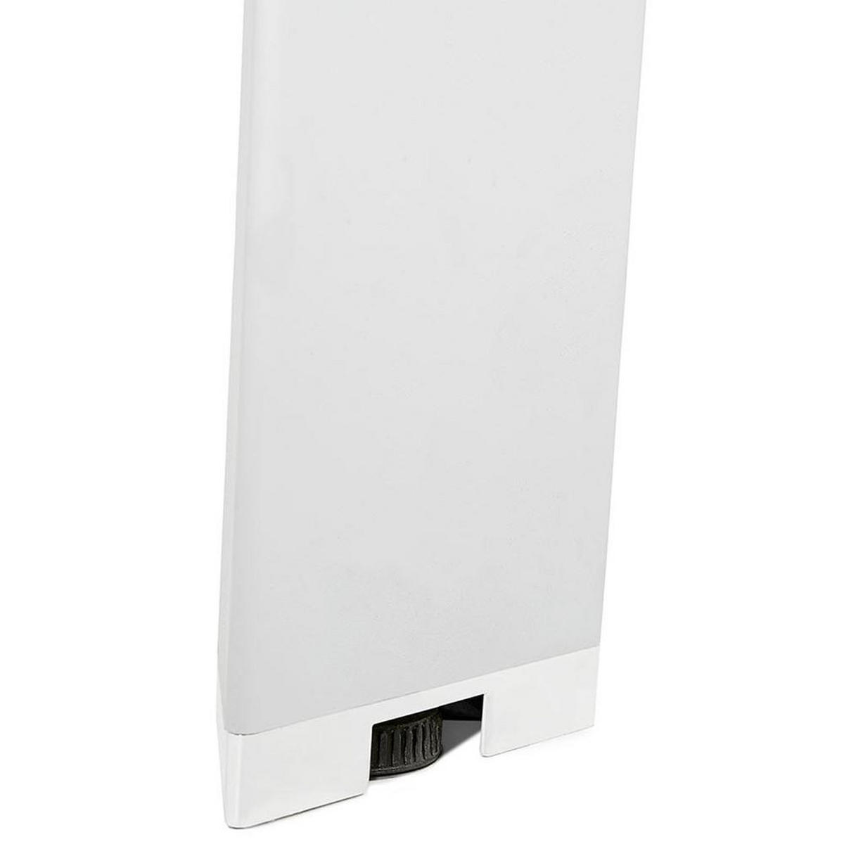 SCHREIBTISCH Minimalistisch Chromakzente Quadratisch KERIX, Weiß 160x160x74,5 cm - Weiß, Holz/Metall (160/160/75cm) - KADIMA DESIGN