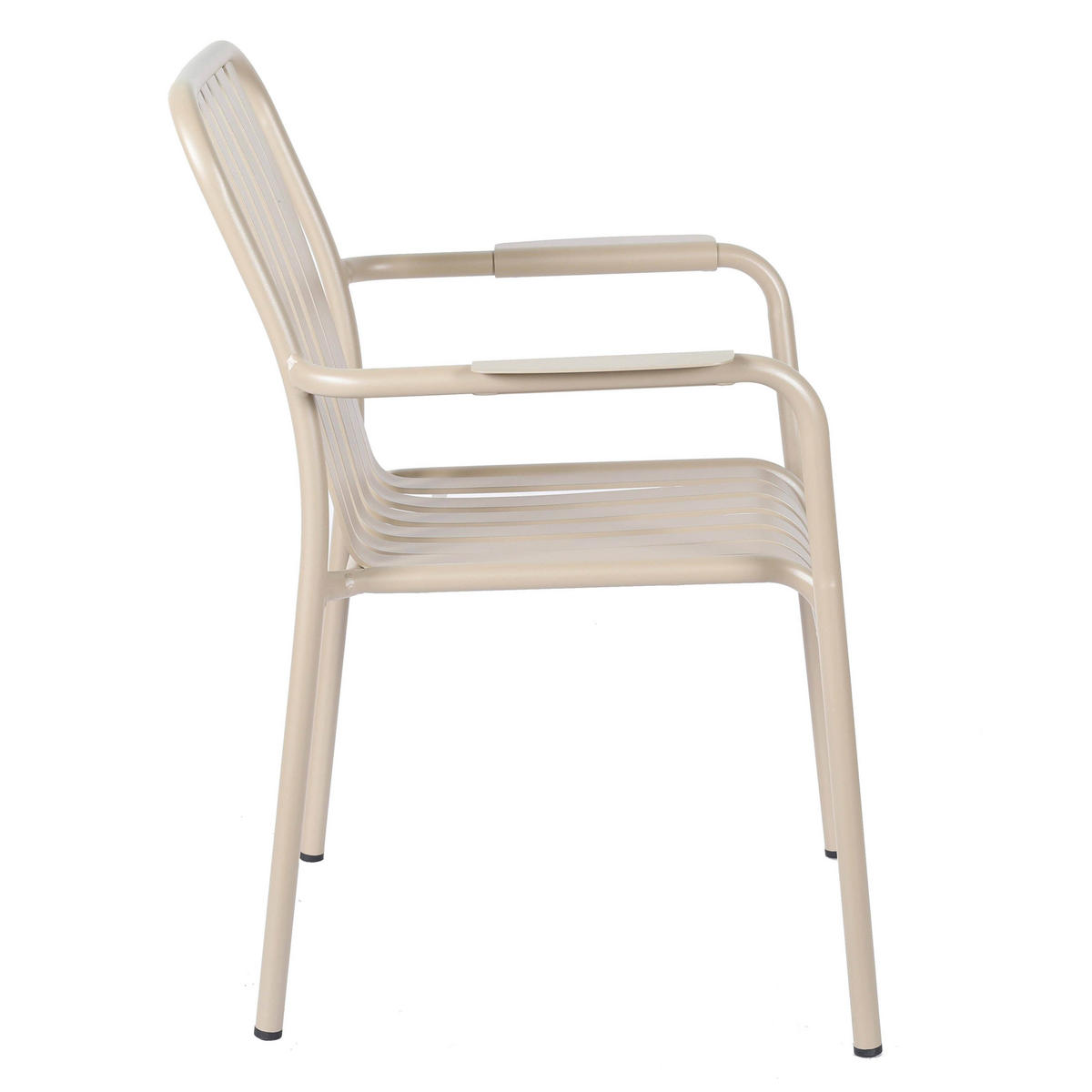 GARTENSTUHL, Taupe - Taupe, Metall (61/85/62cm) - Oviala