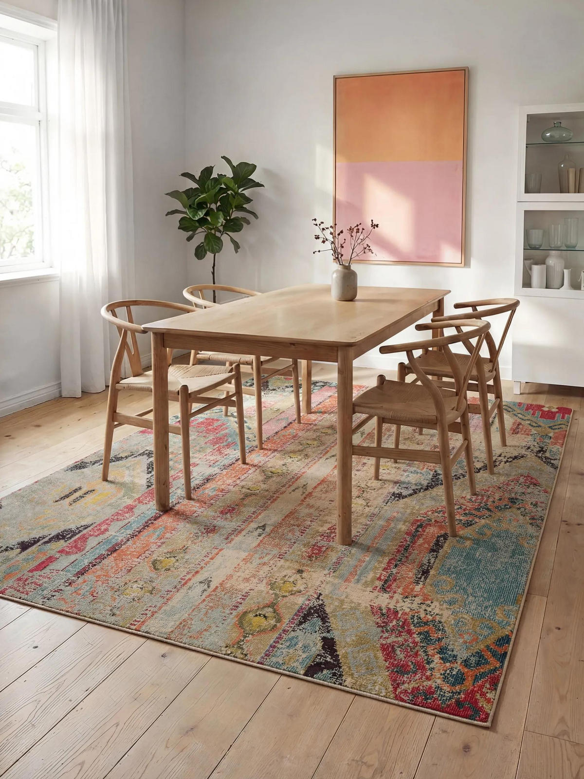 TEPPICH Casa Türkis 300x400 cm - Türkis, Textil (300/400cm) - benuta Nest