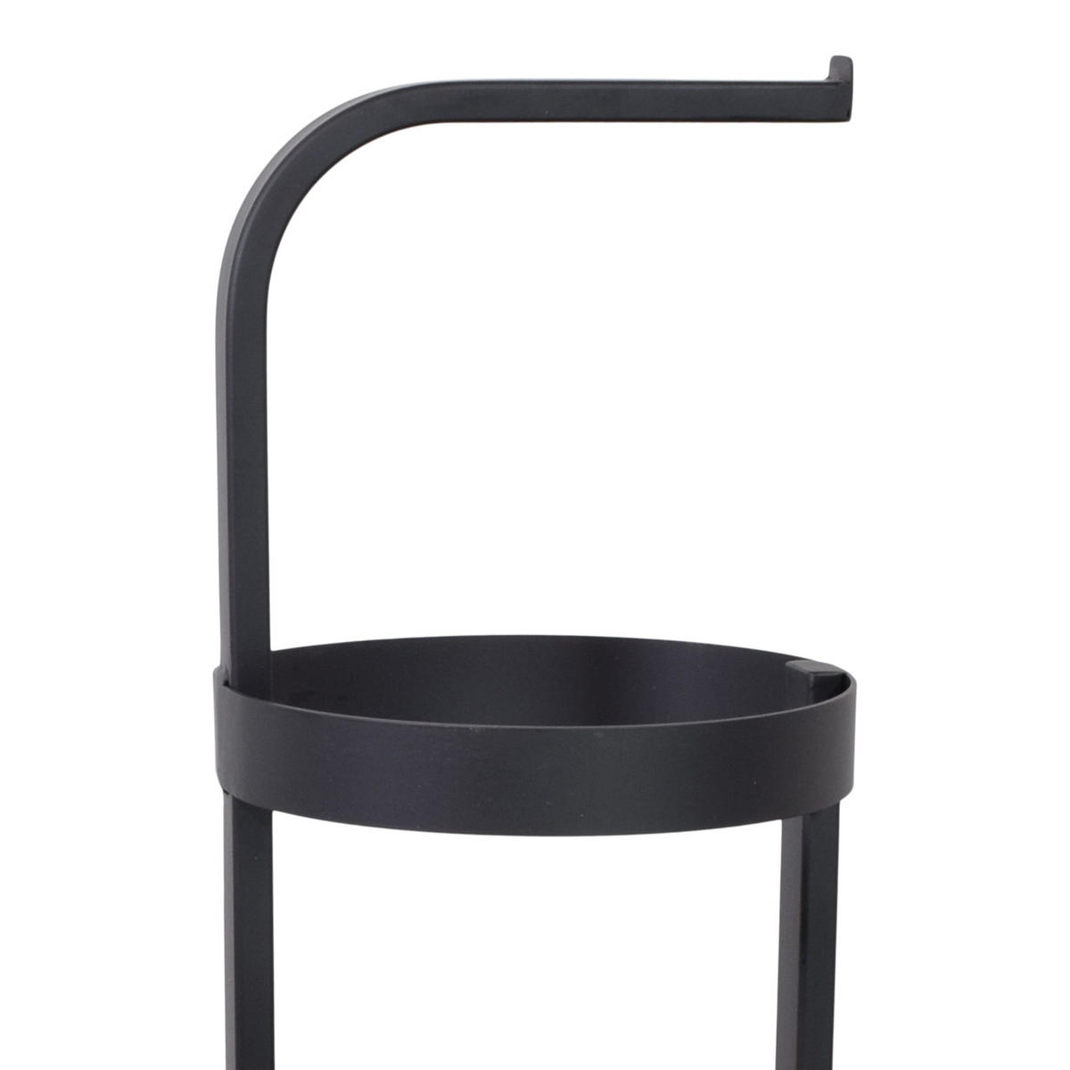 SCHIRMSTÄNDER Truba Schwarz - Schwarz, Metall (20/65/20cm) - LOFT42