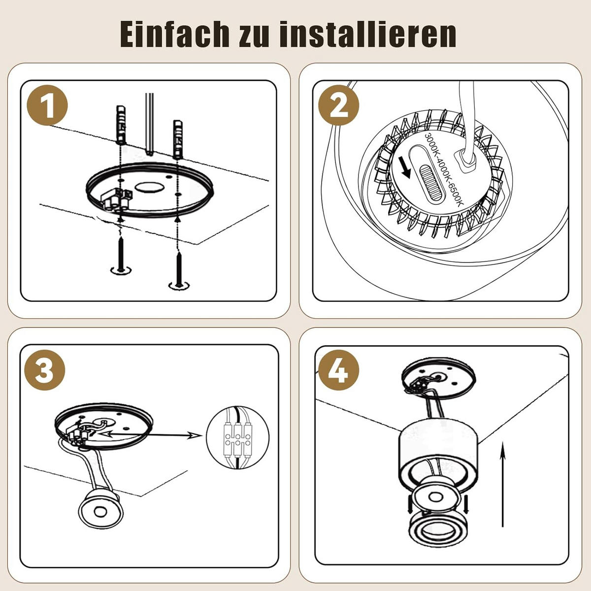 LED Einbaustrahler 18/18/8cm - Weiß, Metall (18/18/7.5cm) - Nettlife