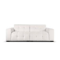 SOFA Kendal aus Samt hellgrau 4 Sitzplätze - Hellgrau, Textil (255/79/103cm) - Micadoni