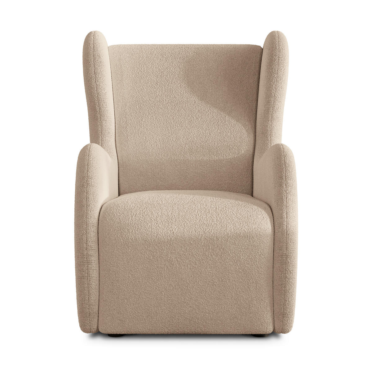 MASSENO Relaxační Křeslo MASTI, Látka s přezkami Béžová - béžová, kompozitní dřevo (74/100/86cm) - MASSENO
