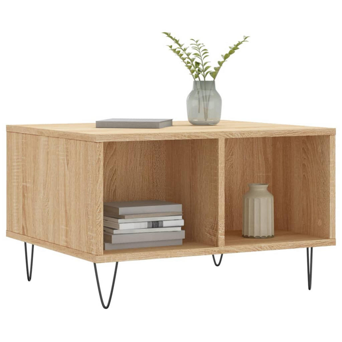 COUCHTISCH Sonoma-Eiche 60x50x36,5 cm Holzwerkstoff - Braun, Holzwerkstoff (60/50/36.5cm) - furnicato
