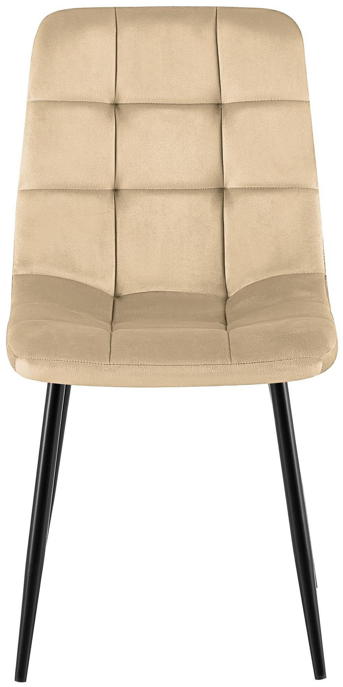 ESSZIMMERSTÜHLE Antibes 4er Set 84x45x55 cm creme - Creme, Textil (45/84/55cm) - furnicato