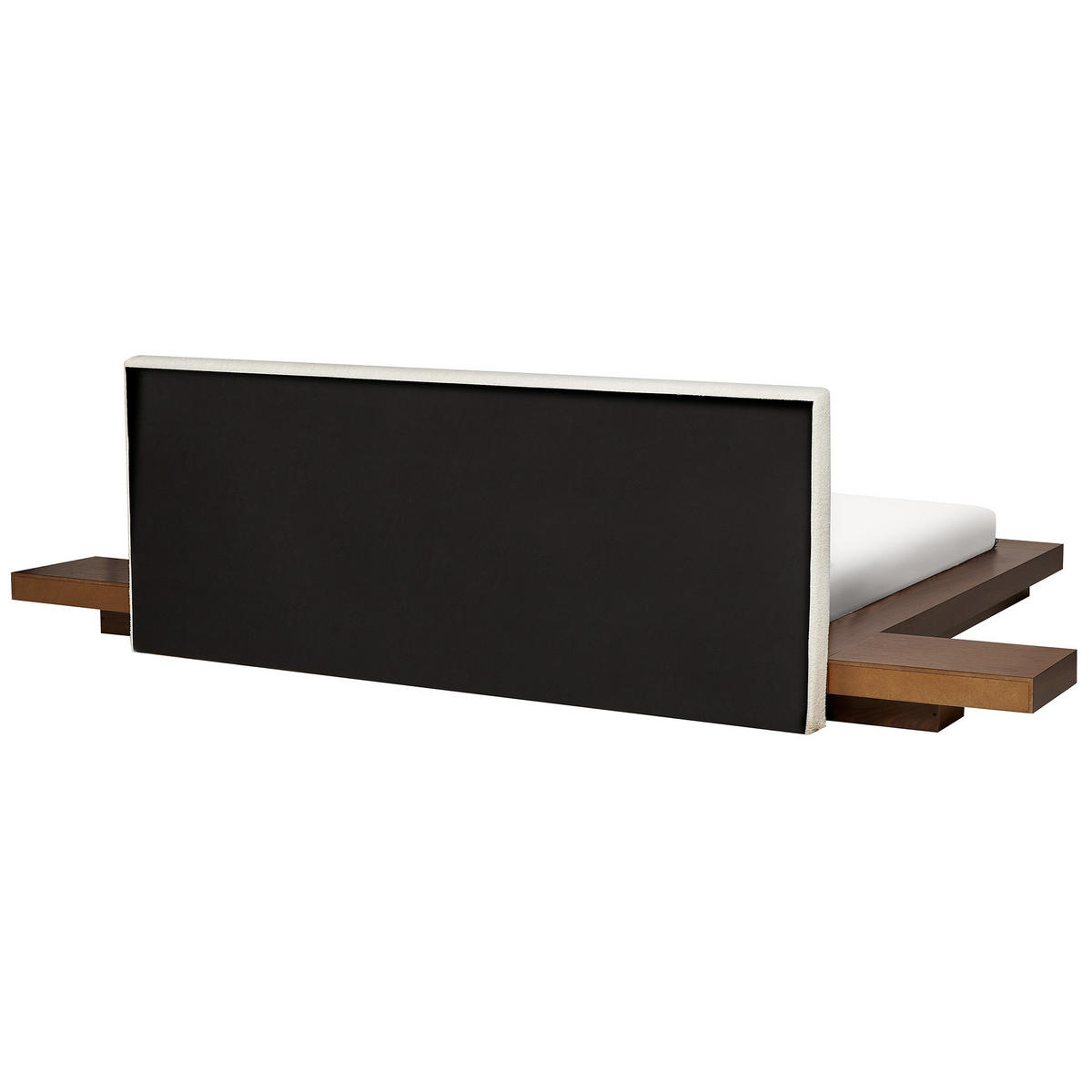 BETT mit Lattenrost 180/200 cm MDF-Platte Braun Zen - Braun, Holz (180/200cm) - Beliani