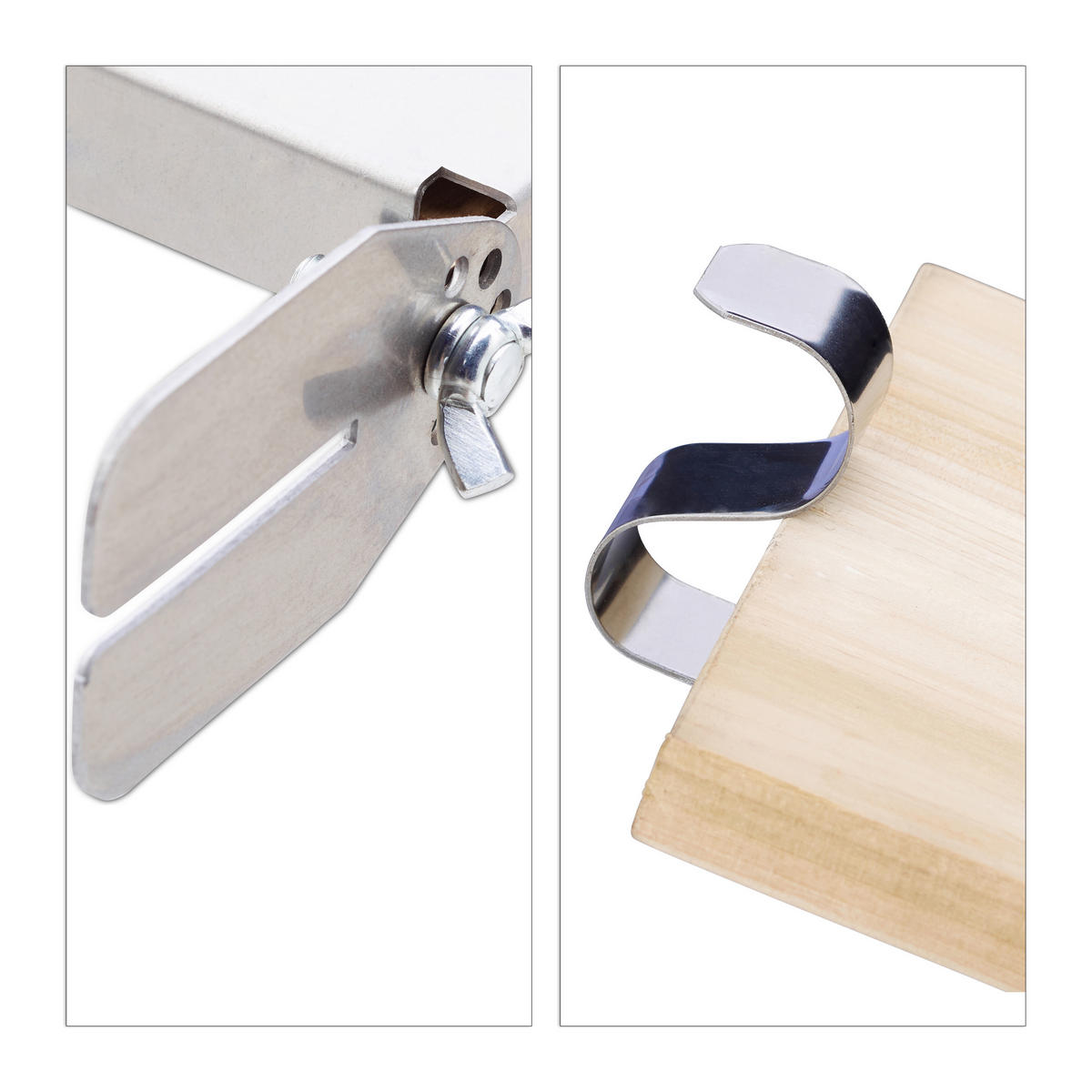 2XFLAMMLACHSBRETTER - Multicolor, Holz/Metall (56/5.5/21cm) - Relaxdays
