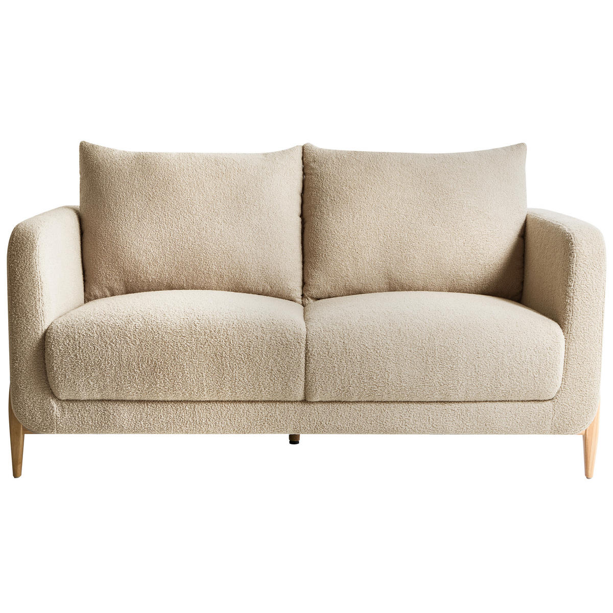 POHOVKA 2-místná Bouclé Béžová Gimo - světle hnědá, textil (149/83/80cm) - Beliani