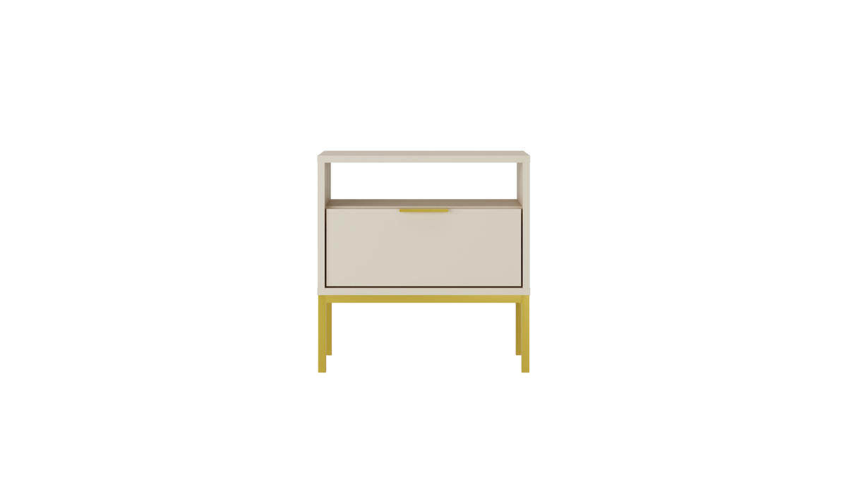 NACHTSCHRANK Austin 33/56,4/55 cm - Beige, Holzwerkstoff (33/56/55cm) - Kocot Kids