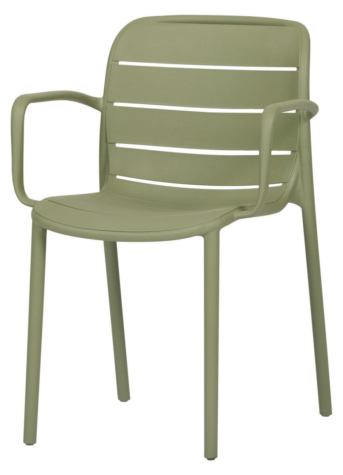 GARTENSTUHL, Silja, Grün, Kunststoff, 55 x 57 x 80 cm - Grün, Kunststoff (55/80/57cm) - ebuy24