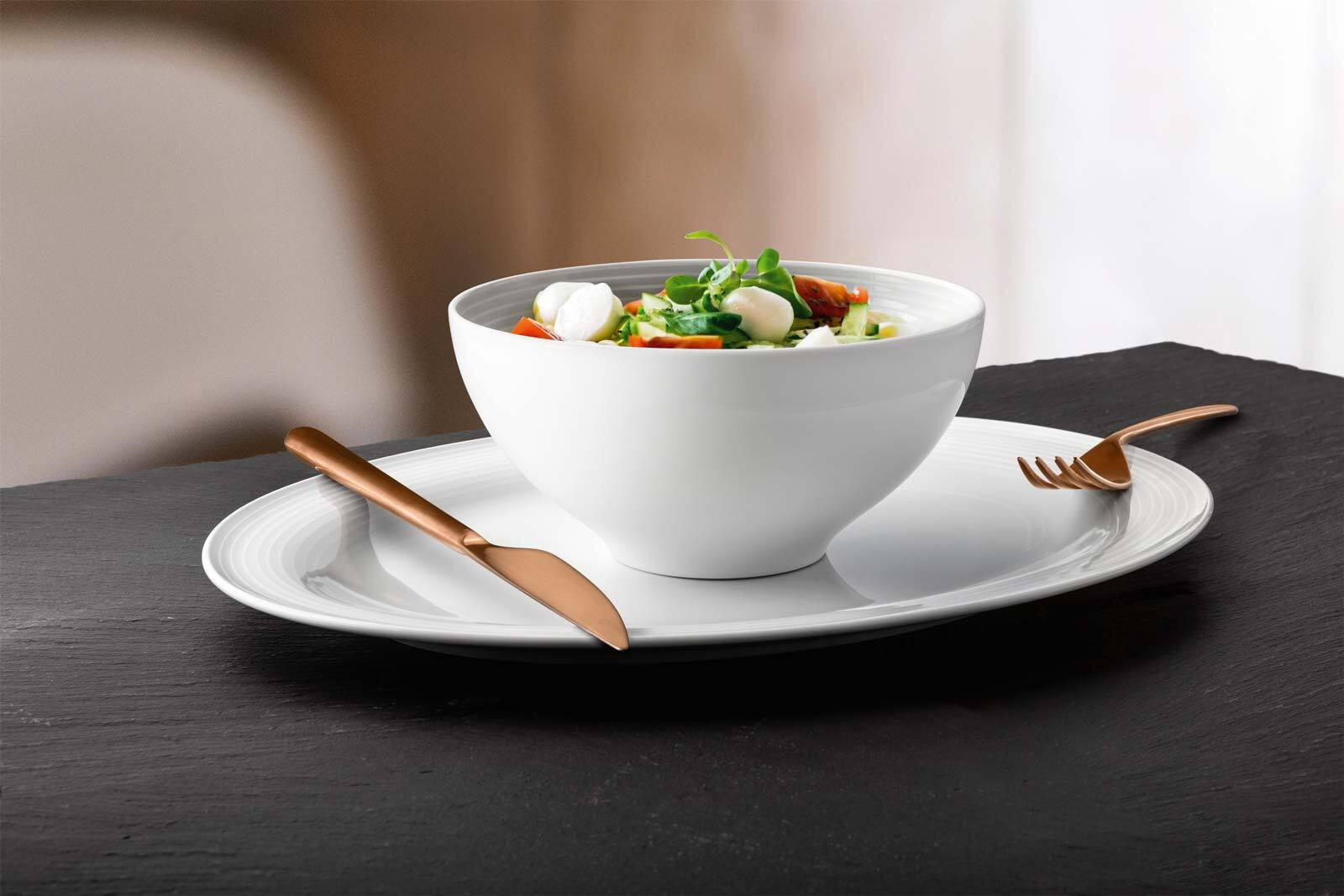 MÜSLISCHALEN Beat Color Glaze Weiß ø 15,7 cm 6er Set - Weiß, Keramik (15.7cm) - Seltmann Weiden