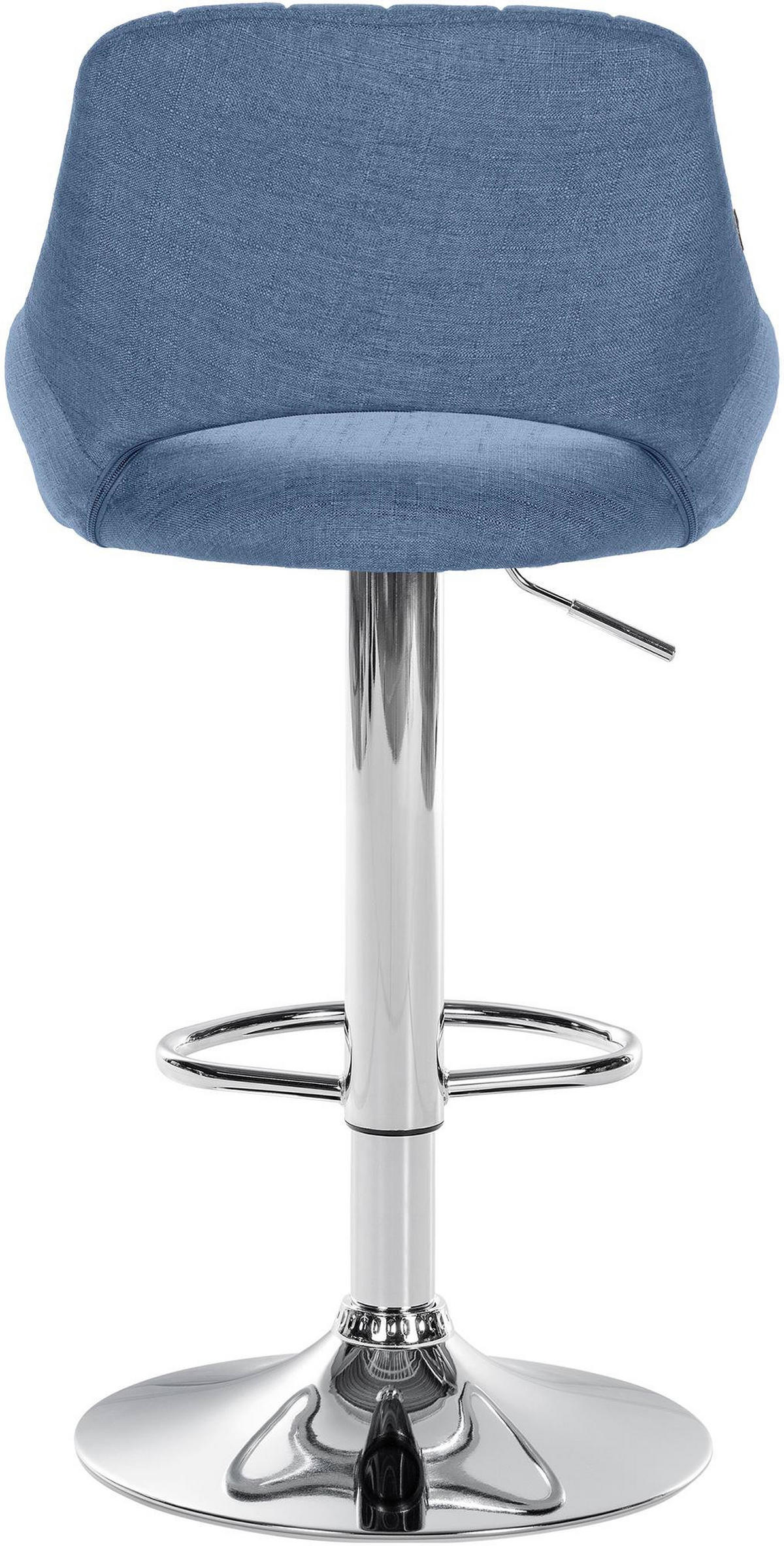BARHOCKER 2er Set Stoff blau - Blau, Textil (47/85/48cm) - CLP