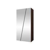 DREHTÜRENSCHRANK Zen 2L 100 cm - Nussbaumfarben/Schwarz, Holzwerkstoff/Kunststoff (100/202/50cm) - MIRJAN24