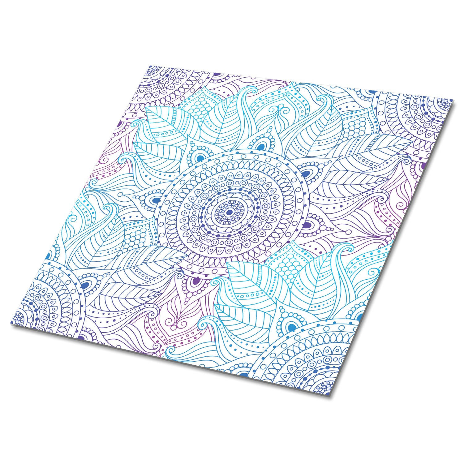 FLIESENAUFKLEBER 9 Stück 30x30 cm selbstklebend Arabisches Mandala - Multicolor, Textil (30/1.6/30cm) - TULUP