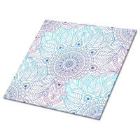 FLIESENAUFKLEBER 9 Stück 30x30 cm selbstklebend Arabisches Mandala - Multicolor, Textil (30/1.6/30cm) - TULUP