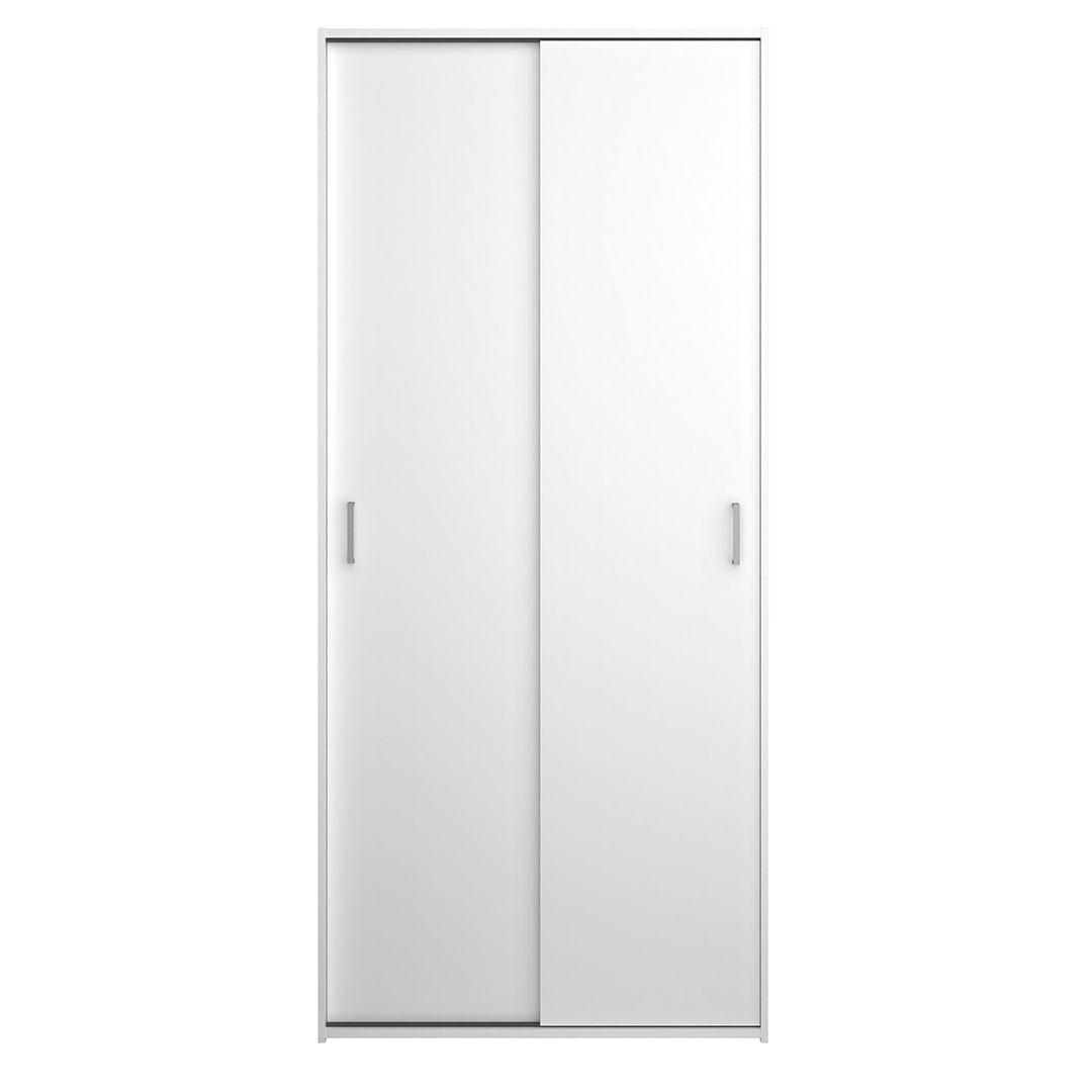 KLEIDERSCHRANK, Space, Weiß, Holzwerkstoff, 78 x 49 x 176 cm - Weiß, Holzwerkstoff (78/176/49cm) - ebuy24