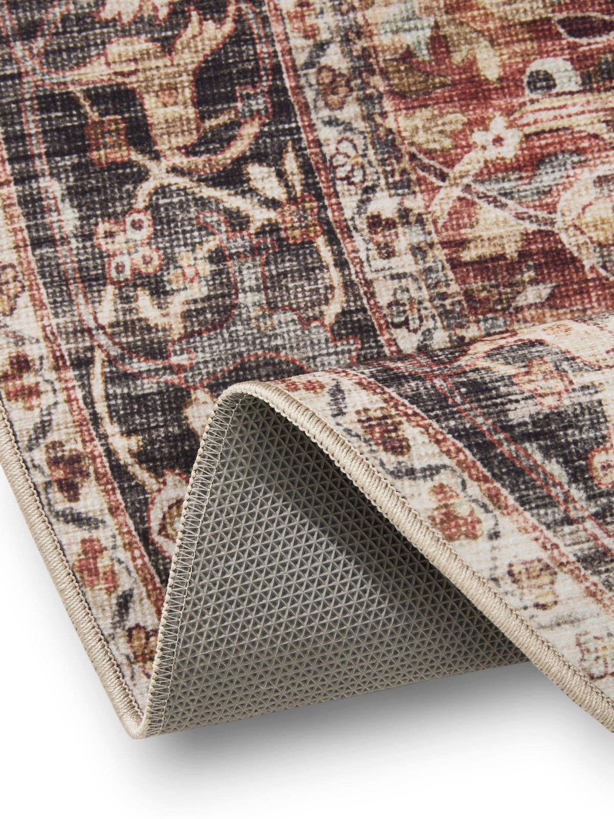 VINTAGE-TEPPICH George waschbar ø 160 cm rund - Multicolor, Kunststoff (160/160cm) - benuta