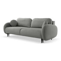 SCHLAFSOFA SOFTI, Sofa mit Schlaffunktion und Bettkasten, Farbe: Dunkelgrau, Velourstoff - Dunkelgrau, Textil (232/95/109cm) - Sepro Meble