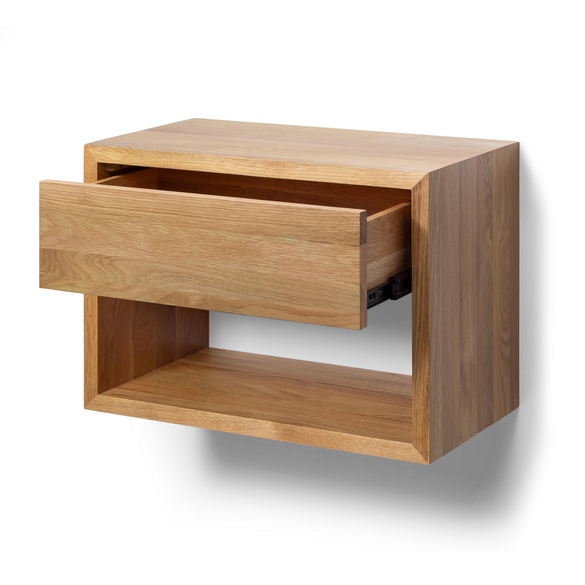 NACHTTISCH Hugo, Eiche, 30/55/39 cm - Eichefarben, Holz (55/39/30cm) - WOODEK