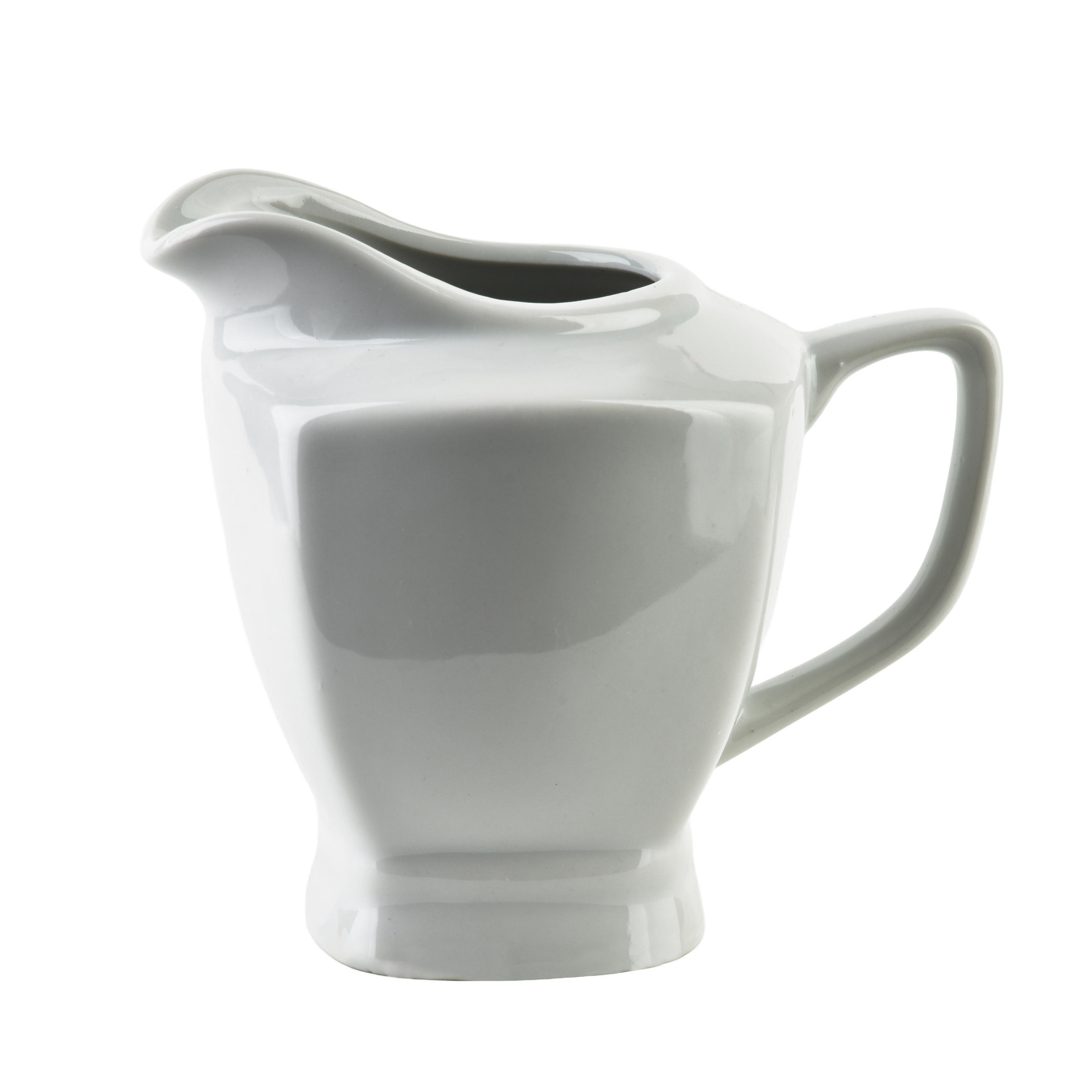 MILCHKÄNNCHEN Basic weiß 8/11/10 cm Porzellan - Weiß, Keramik (0.21L) - Mondex