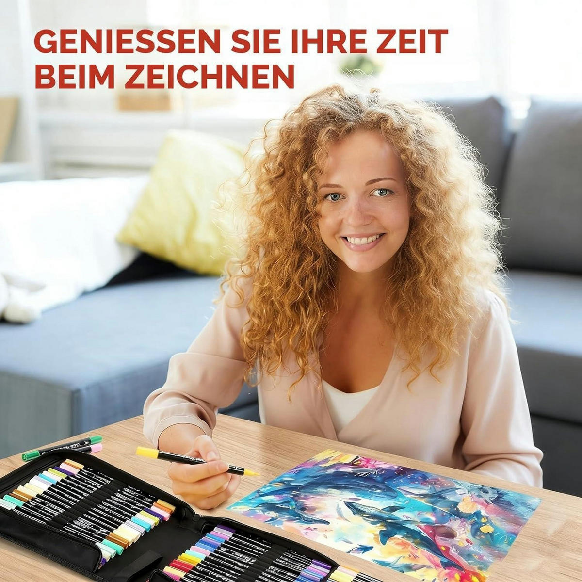 ACRYLSTIFTE 60 Farben Set Dual Tip Wasserfest für Steine Glas Holz Stoff - Multicolor, Kunststoff (17.8/6.4/25.4cm)