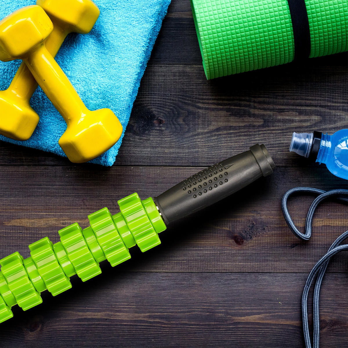 MASSAGEROLLER - Multicolor, Kunststoff (5/40/5cm) - Relaxdays