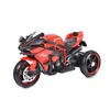 ELEKTROMOTORRAD Ninja rot drei Kunststoffräder, LED-Beleuchtung, Mp3 - Rot, Kunststoff (105/33/53cm) - Moni