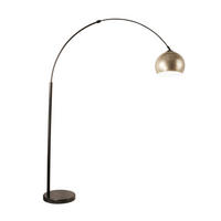 BOGENLAMPE TALIA - Gold, Bogenlampe - Beige, Metall (35/145/200cm) - Home Deluxe