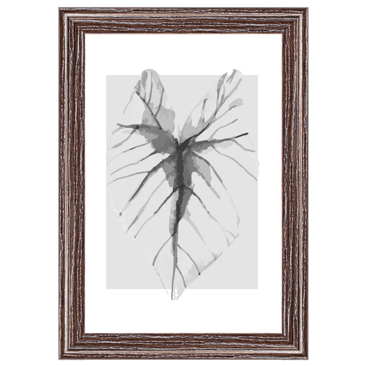BILDERRAHMEN Ilo Holzrahmen 10x15 cm, D'BRAUN, Blatt - Dunkelbraun, Holzwerkstoff (12/17cm) - walther design