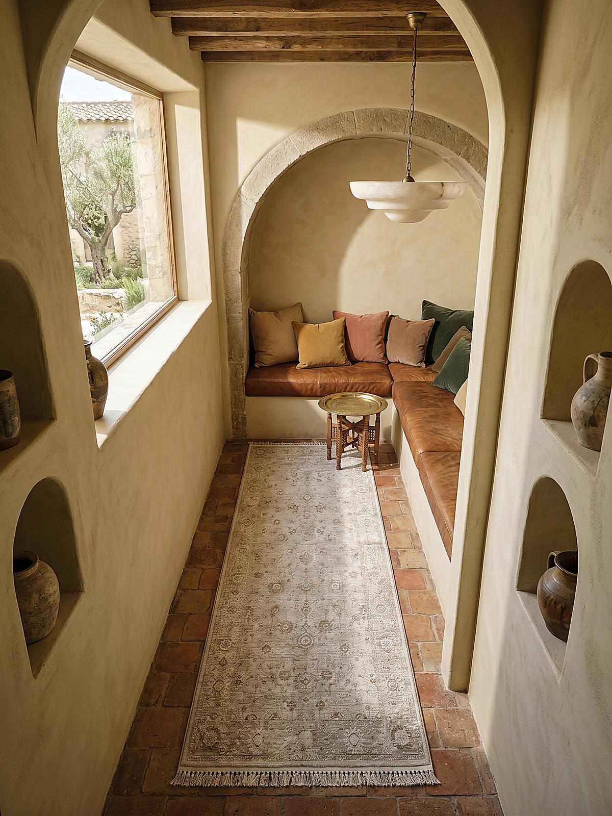 TEPPICHLÄUFER Orientalisch SCRIVIA Polypropylen Beige 80 x 300 cm - Beige, Textil (80/300cm) - KADIMA DESIGN