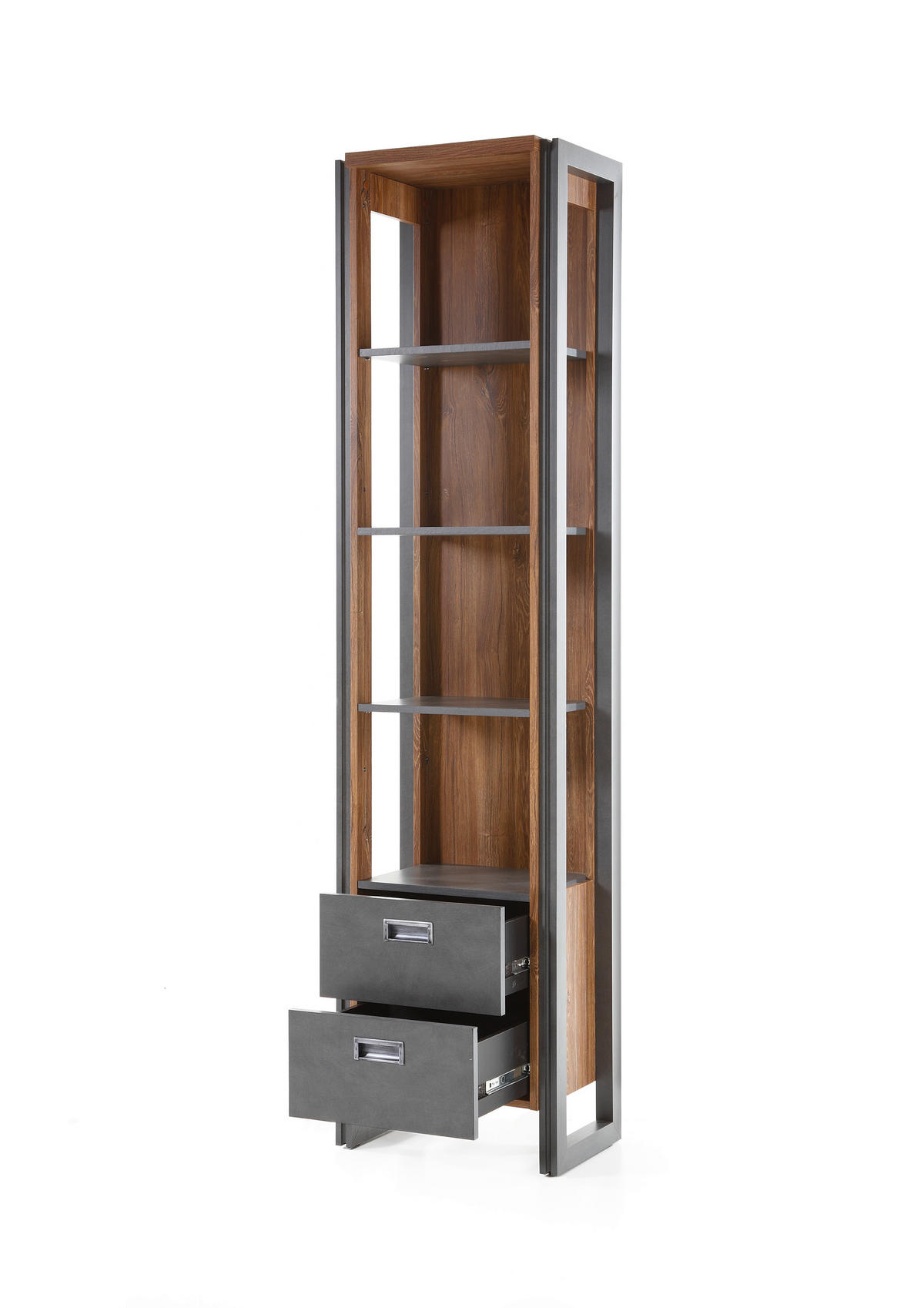 REGAL I12 Stirling Oak & Matera 49/202/33 cm hoch schmal - Eichefarben, Holzwerkstoff (49/202/33cm) - Livojo