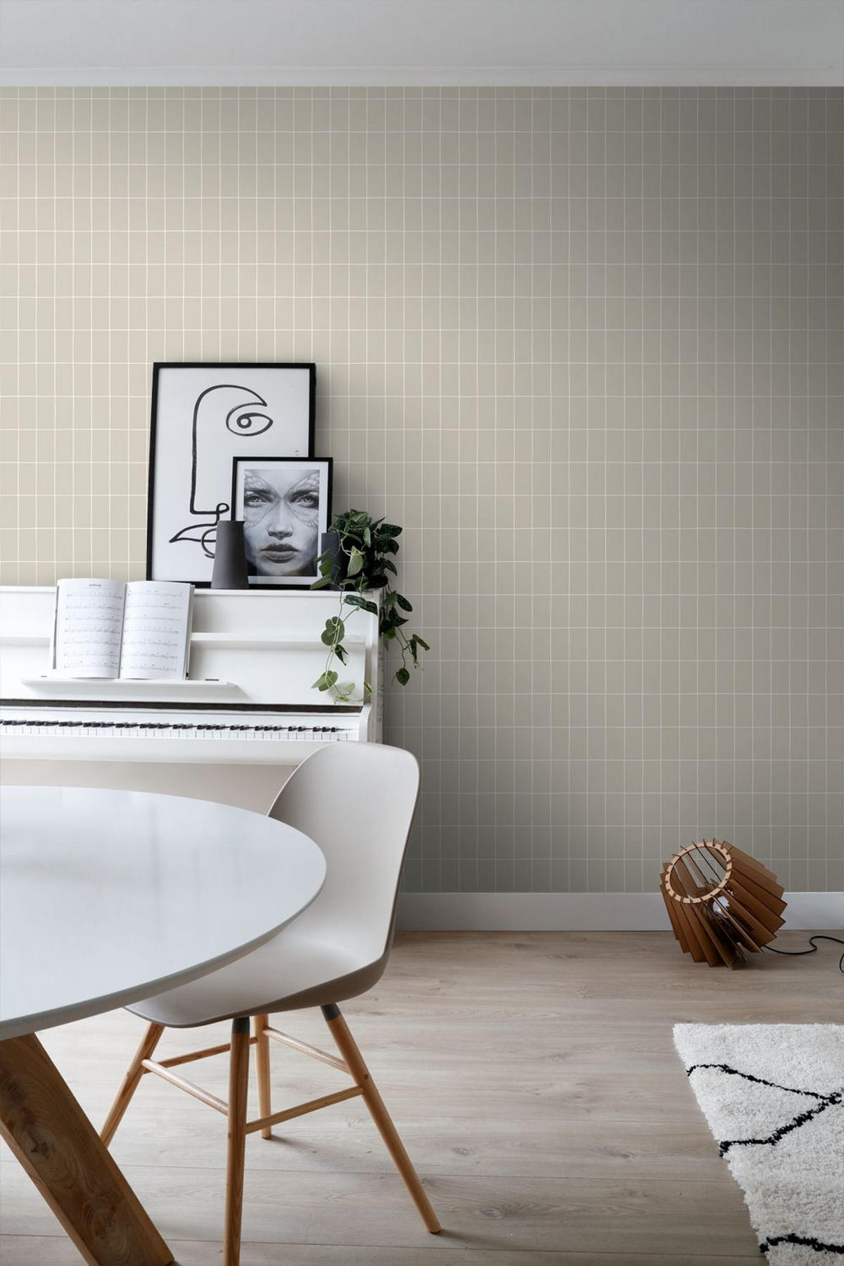 TAPETE kleine Fliesen 50 x 900 cm - Beige, Papier (50/900cm) - ESTAhome