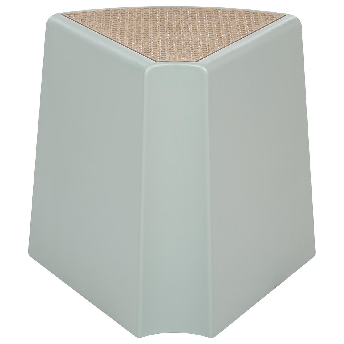 GARTENHOCKER 4er-Set Mintgrün Evros - Mintgrün, Kunststoff (43/45/35cm) - Beliani