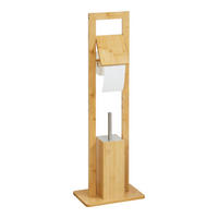 TOILETTENGARNITUR Västerås - Naturfarben, Holz (28/82.5/18cm) - [en.casa]