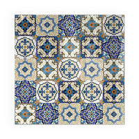 GLASPLATTE für Kamin 60x60 cm - Blau, Glas (60/60/0.4cm) - TULUP