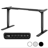 SCHREIBTISCHGESTELL Elektrisch höhenverstellbares Schreibtischgestell /62-127cm Schwarz - Schwarz, Metall (117/25/23cm) - ASSMANN