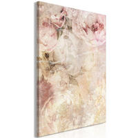 KUNSTDRUCK Rosa 40/60 cm - Pink/Beige, Textil (40/60cm) - KUNSTLOFT