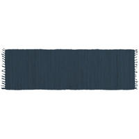 TEPPICH Dunkelblau 60x200 cm AUBAGNE - Dunkelblau, Textil (200/200cm) - Miliboo