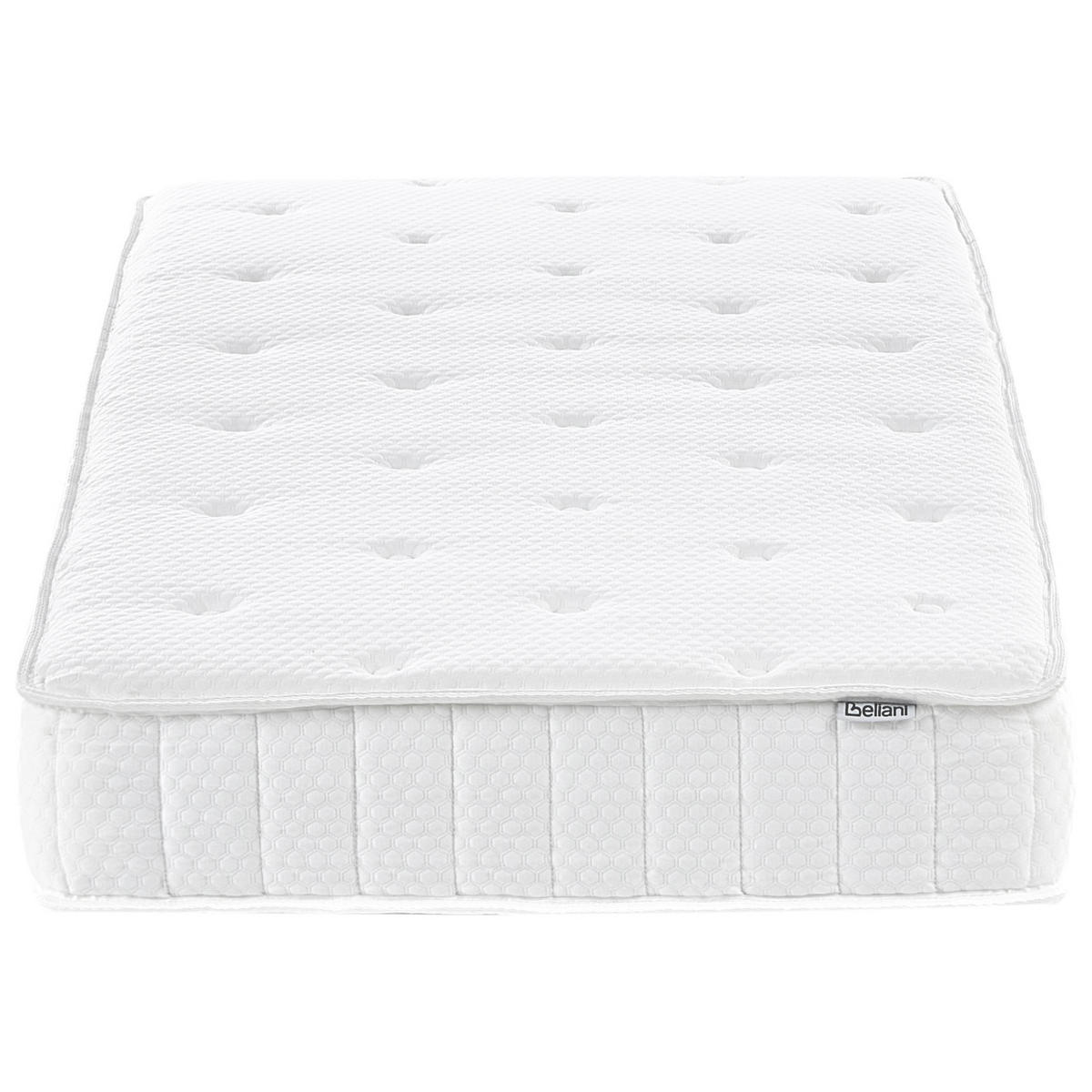TASCHENFEDERKERNMATRATZE H3/4 Fest H2/3 Mittel 80/200 cm Duo - Weiß, Textil (80/200cm) - Beliani