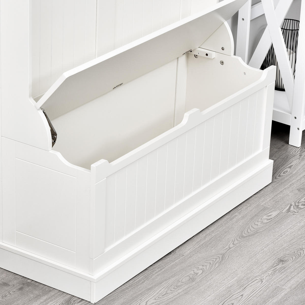 GARDEROBE Creme 96/34/179,7 cm - Creme, Holzwerkstoff (96/179.7/34cm) - PANGIVO