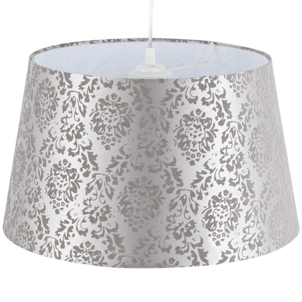 PENDELLEUCHTE SKROP, Beige/Grau - Beige/Grau, Textil (40/40/24cm) - KONSIMO®