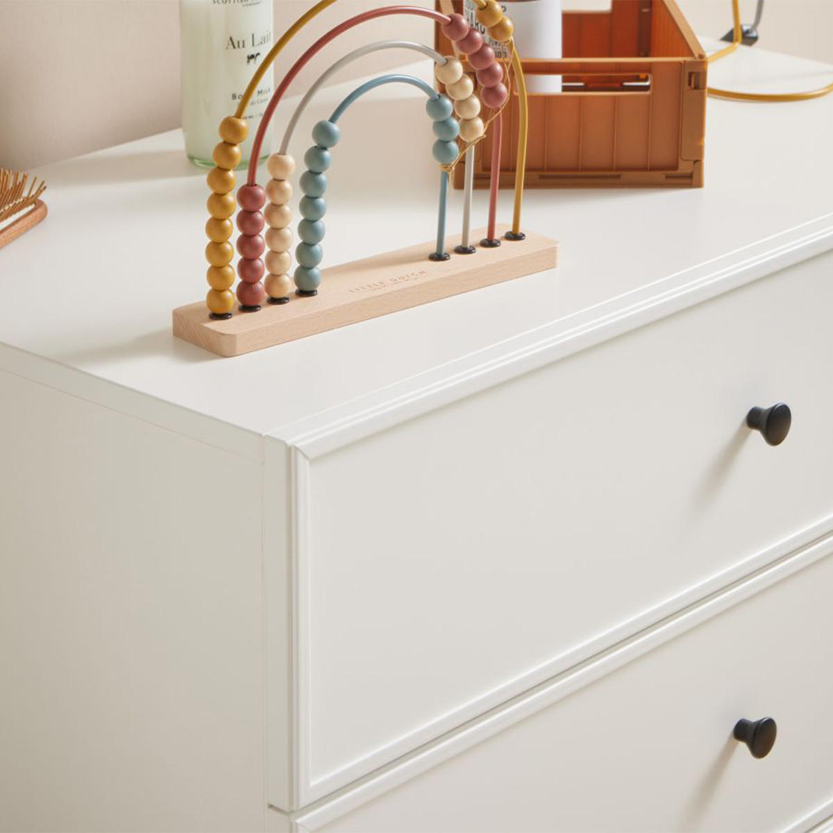 DĚTSKÁ KOMODA Lumi Černobílý - bílá, kompozitní dřevo (90/86.5/50cm) - Petits-meubles