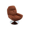 DREHSESSEL - Strukturstoff - Terracotta - ILMACA - Braun, Textil (90/99/78cm) - Vente-Unique