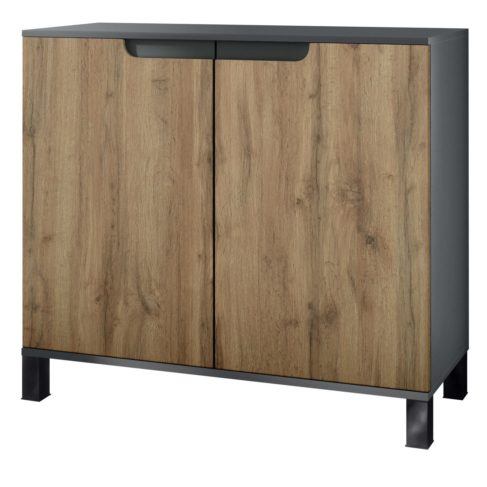 KOMMODE Sylt Eiche Wotan - Eiche Wotan, Holzwerkstoff (92.5/84.5/35cm) - Vladon