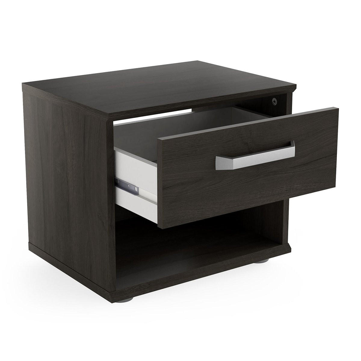 NACHTTISCH 1 Schublade und 1 Nische L43,9 cm - Richmond - Eiche Artisan, Holzwerkstoff (34.6/37.7/43.9cm) - Calicosy